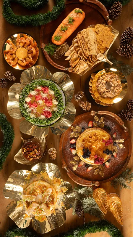 Mesa de entradas de Natal da Casa Petri