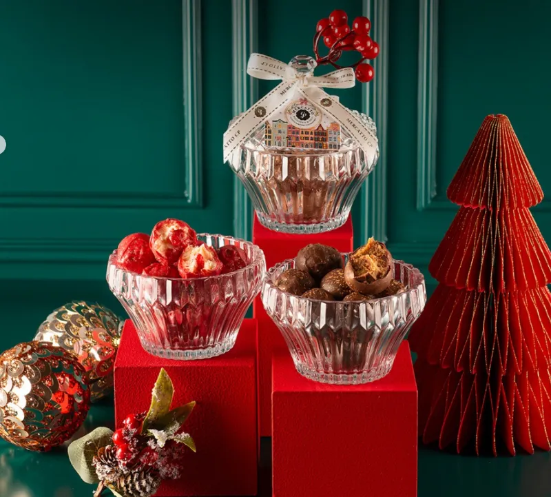 Presentes gastronômicos de Natal da Casa Petri em potes decorados